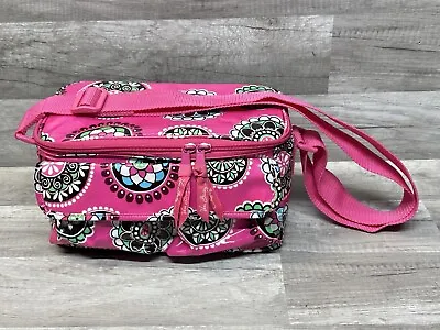 Vera Bradley CUPCAKES PINK 2009 Cooler SMALL Mini TOTE Lunch Box W/ Zip Lid • $12.95