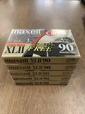 Maxell XLII 90 High Bias Audio Cassette - 139473 (5 Pack) • $15