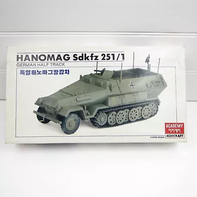 GERMAN HALF TRACK HANOMAG Sdkfz 251/1 - ACADEMY MINICRAFT 1/35 MODEL KIT - 1314 • $20