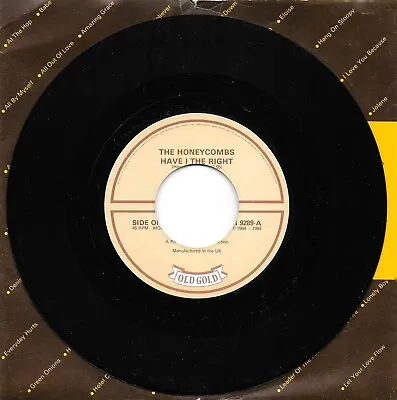 The Honeycombs - Have I The Right / That's The Way (7  1983) Old Gold 9289 EX • £2.75
