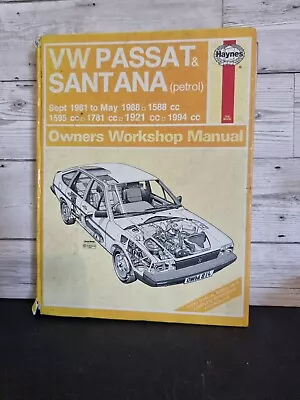 Vw Volkswagen Passat & Santana 1981 ~ 1987 814 Haynes Service & Repair Manual  • $5.67