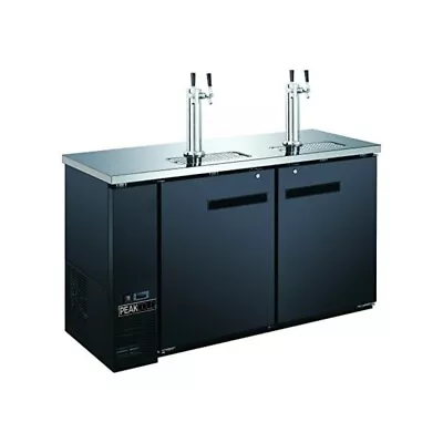 PEAKCOLD 60  2 Door 4 Tap Beer Dispenser - Kegerator - Double Tap Keg Cooler • $2195