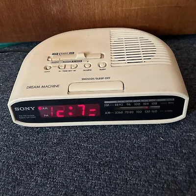 $40 • Buy Vintage Sony Dream Machine ICF-C270 Clock Alarm FM/AM Radio