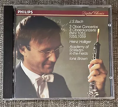 Bach: 3 Oboe Concertos (Philips 412 851-2) Heinz Holliger • $5