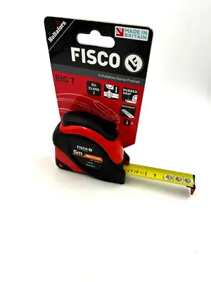 Fisco / Hultafors BT5M Big T Measure Tape 5m Rule METRIC Only 19mm Wide  • £19.79