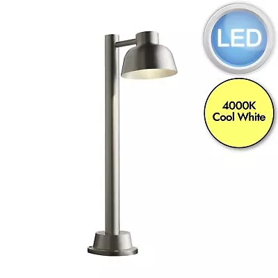 Outdoor Garden 60cm Post Lamp Bollard Driveway Path Light LED Stainless Steel • £14.99