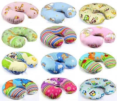 Baby Feeding Pillow Cushion Support Pregnancy Maternity + Removable Cotton Cover • £11.99