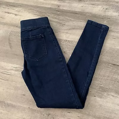 Elle Pull On Skinny Jeans Jeggings Womens Size XS Dark Blue Stretch Denim • $15.16