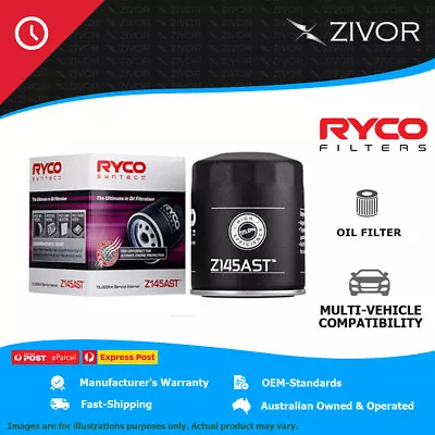 New RYCO Syntec Oil Filter Spin On For NISSAN BLUEBIRD U13 2.4L KA24DE Z145AST • $35.94