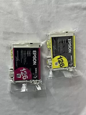 Genuine Epson 126 Yellow Magenta Ink Bundle • $4.44