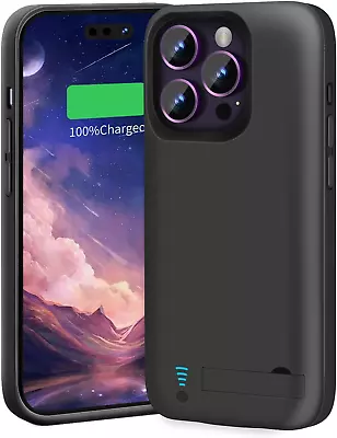 Battery Case For Iphone 14 Pro Max 6000Mah Rechargeable Extended Battery Chargi • £48.77