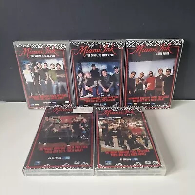 Miami Ink Complete Seasons 1-5 DVD Box Sets - Tattoo Reality TV Show  • £12.99