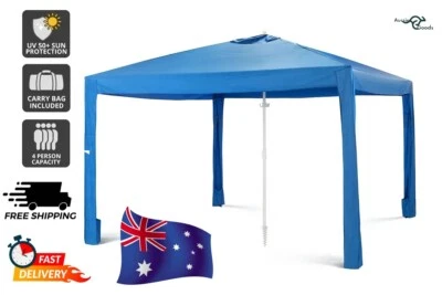 $115 • Buy Komodo Beach Cabana Shelter UV50  Size M Navy Blue Outdoor Spacious Tent-NEW AU