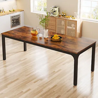 Farmhouse Rectangle Kitchen Table Large Dining Room Table For 6 To 8 People 79  • $170.15