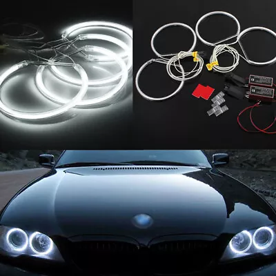 Xenon White Led CCFL Angel Eyes Halo Rings Lights Lamp For BMW E36 E38 E39 E46 • $24.99