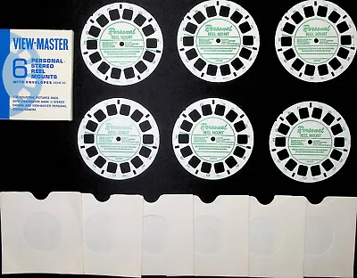 Box Of 6 View-Master Empty Blank Personal Stereo Reel Mounts With Envelopes NOS • $24.99
