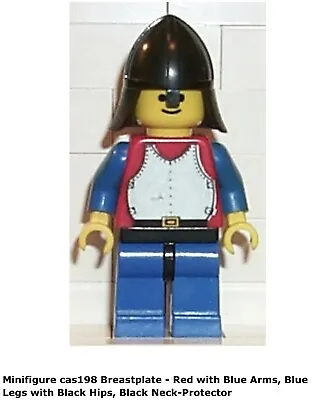 Lego 1x Cas198 Breastplate - Red With Blue Arms Blue Legs With Black Hips 6049 • $16.66