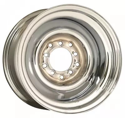 Wheel Vintiques WV10-5012042 Chrome Smoothie Steel Rim 15 X 10  4-1/2 & 4-3/4  B • $718.95