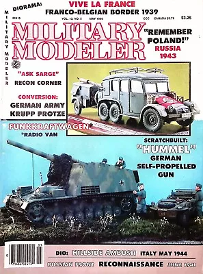 Military Modeler Magazine May 1986 Russian Front Reconnaissance June 1941 • $15.99