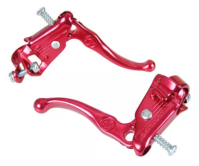 Dia-Compe Tech 3 Old School BMX Brake Levers Lever Set - RED ANODIZED • $35.99