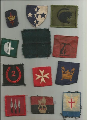 £15 • Buy 12 British Army Cloth Formation Signs