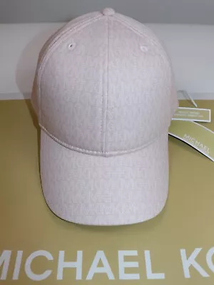 MICHAEL KORS Women's Baseball Hat Size OS Rosewater Pink MK DOT LOGO $88 NEW • $70.65