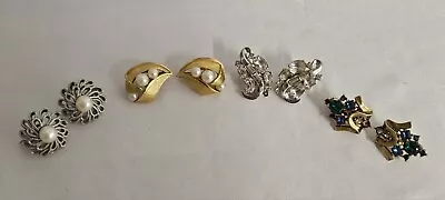 Vintage Crown Trifari Clip Earrings Lot • $4.99