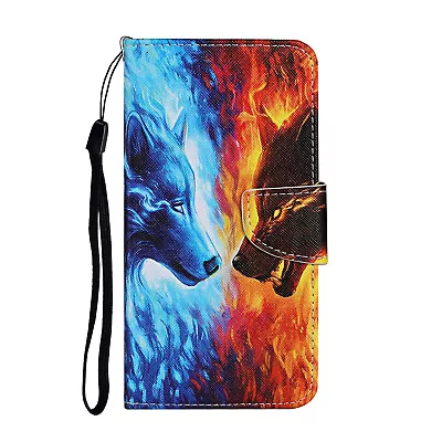 Wolf Fight Flip Wallet Phone Case For IPhone 11 12 13 Pro Max XR XS 6 7 8 SE • $5.69