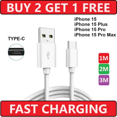 1M 2M 3M Long Charger & Sync Charging Cable For IPhone 15 IPhone 15PRO 15PROMAX • £0.99