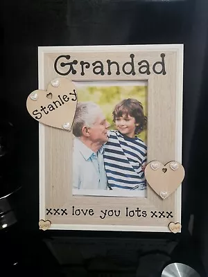 Personalised Grandad Photo Picture Frame Nan Grandparents Gift Any Wording • £14.95