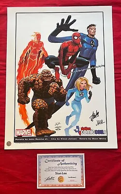 Fantastic Four Dallas Comic Con Litho Signed By Stan Lee W COA & Romita Jr. Rare • $349.95