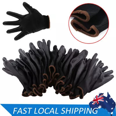 24PCS Antistatic Nylon Gloves Work Safety Working Mechanic Gloves Garden Builder • $17.95