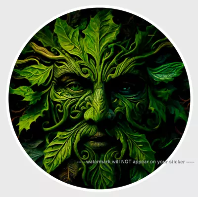 Green Man Pagan Holly King Wiccan Druid Vinyl Sticker Souvenir #A9163 • £2.49