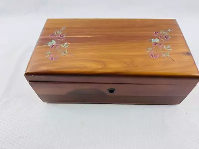 Vintage Lane Miniature Cedar Chest Jewelry Trinket Box Salesman Sample No Key • $29.95