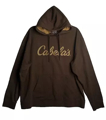 Cabela's Pullover Hoodie Brown Mens XL Sweatshirt • $19.50