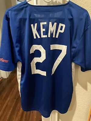 MLB DODGERS MATT KEMP Vintage Giveaway State Farm Jersey MENS MED Free Shipping  • $20