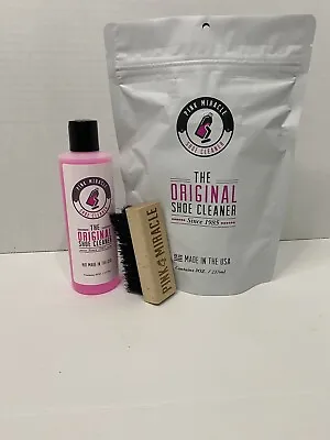 8 Oz Pink Miracle Shoe Cleaner Kit Complete With Bottle And Brush • $13.49