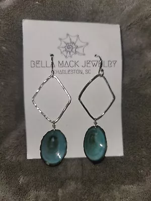 Bella Mack Dangle /drop Silver Tone Earrings • $8.99