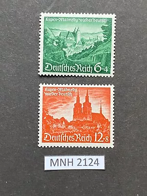 German Empire 1940 Reintegration Malmedy Moresnet Mi. 748-749 Mint (MHN/**) • $4.34