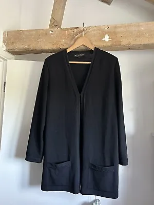 £40 • Buy St John Black Blazer Jacket Knit Cardi Classic Chic Business Basics UK Large