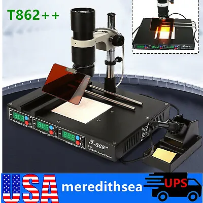 T862++ Infrared Irda BGA - Smt Smd Welder Reflow Rework & Soldering Station NEW • $180