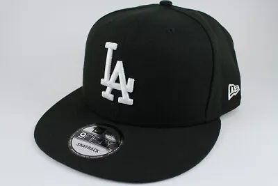 New Era 9fifty Basic Snapback Hat Cap Mlb Los Angeles La Dodgers Black Adult Men • $35.99