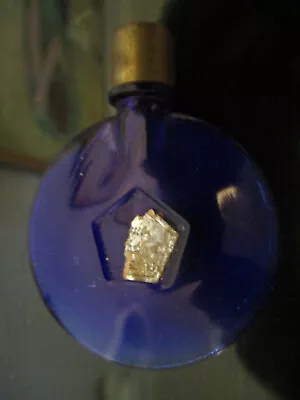 Vintage Miniature Mini Estate Cobalt Blue Glass Perfume Scent Bottle! • $24.99