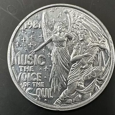 1981 MUSIC THE VOICE OF THE SOUL RHEA Jefferson Parrish Mardi Gras Doubloon • $7.22