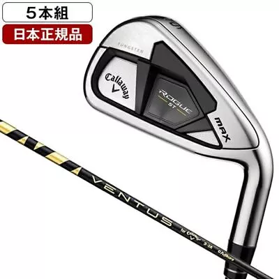 Callaway ROGUE ST Max IronSet 6-9+Pw 5set RH VENTUS 5 For Callaway Flex R New • $855.38