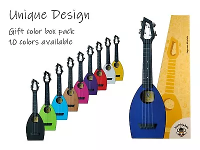 Kids Ukulele 21 Inch Bumblebee Hive Soprano Paddle Shaped Ukelele • $49.99