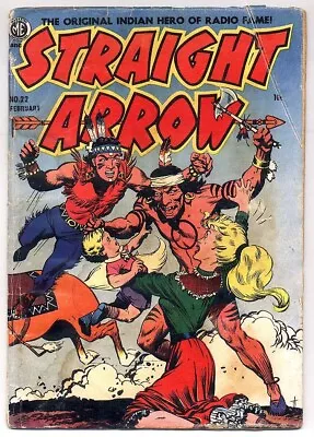 Straight Arrow #22 ( Frank Frazetta Cover!! Red Hawk By Bob Powell M.e. 1952 ) • $44.95