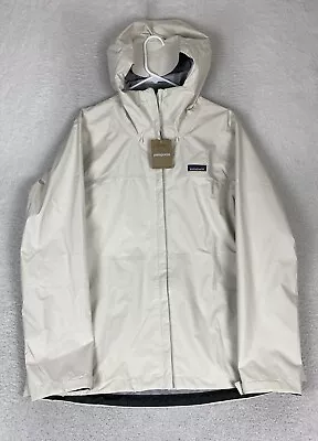 NWT Women's PATAGONIA Torrentshell 3L Jacket Raincoat #85246 Wool White • $164.88