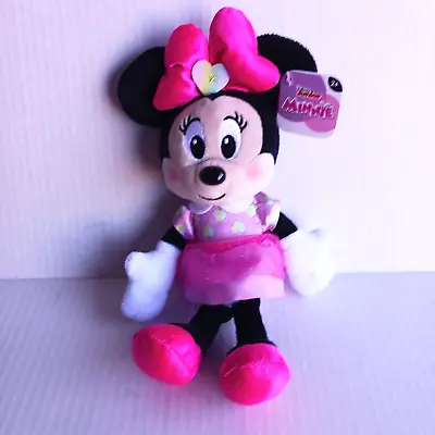 Disney Junior Toys Minnie Mouse Pink Hearts 10  Plush NWT • $6.98