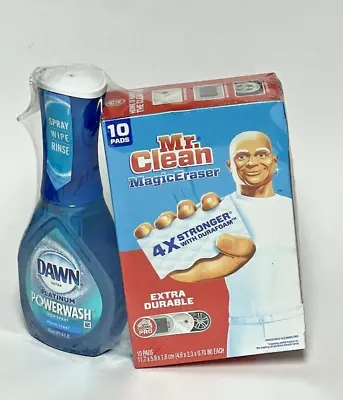 Lot Mr Clean Magic Eraser 10 Pads Dawn Platinum Powerwash 16 Oz Cleaning • $13.99